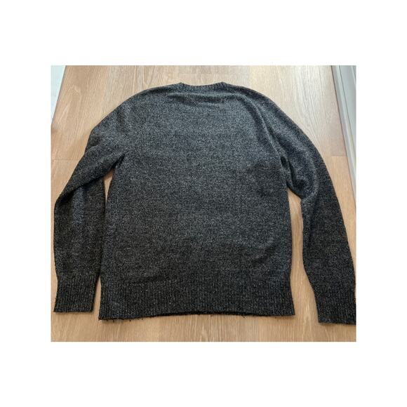 J Crew Mens Pullover Sweater Small Gray Mercantile Nylon Lambs Wool Knit - Picture 4 of 4